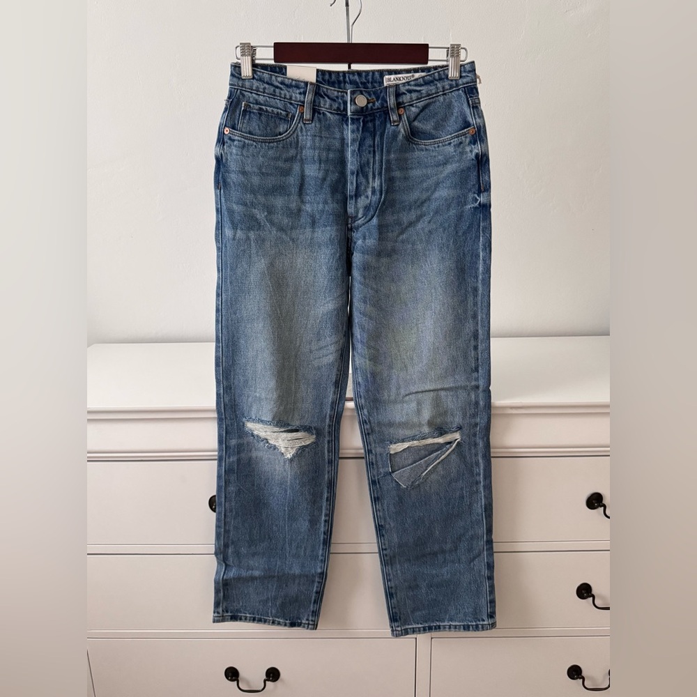 [BLANKNYC] The Howard Mid-Rise Loose Fit Jeans | Distressed | Size 26 | NWT